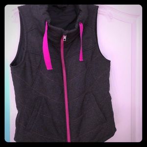 The north face zip up vest